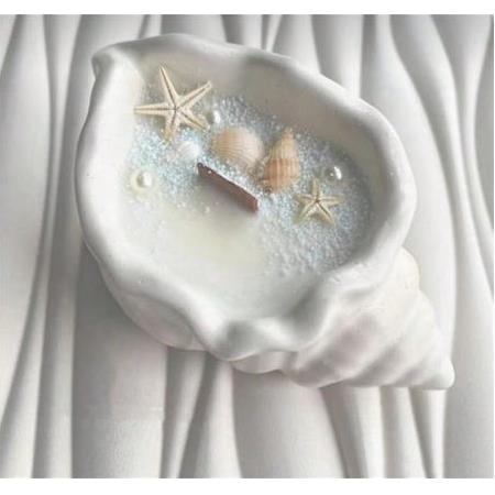 DENİZ KABUĞU SAKSI MUM SİLİKON KALIBI